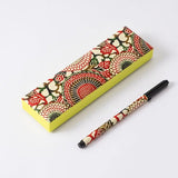 Pen case & pen set | Washi G-4 No12 | Tomoeki Japanese paper pen case | Shoutoudo Shoutoudo