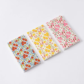 Memo pad | Small flower pattern 3 sheets set No4・5・6 | Kyoyu Shrine paper Japanese paper | Shoyado Shoyado