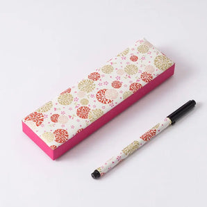 Pen & Pencil Set | Washi P-1 No.7 | Tomoeki Japanese Paper Pen Case | Shoutoudo Shoutoudo