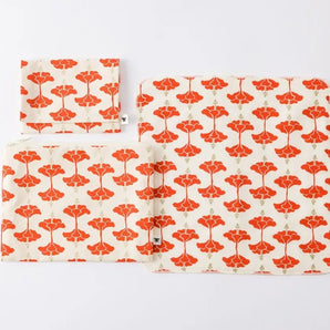 Kichijoji Hibiscus 3-point set | Pocket Tissue Case Flat Pouch Tailhankachi | Okinawa Shimanone Shimanone