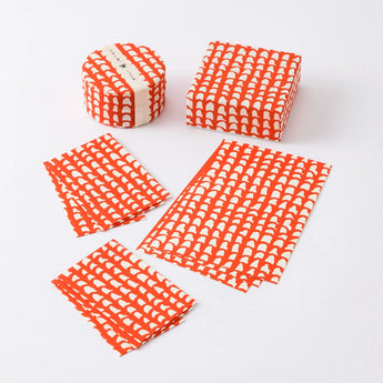 Akabane 4-point set | Pochibukuro Hagaki Small Box Mini Tea Jar | Okinawa Shimano-ne Shimano-ne