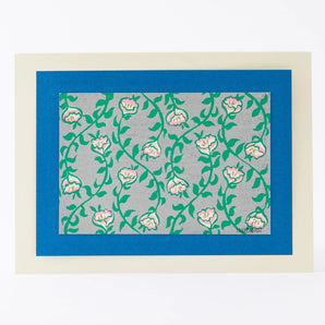 Woodblock Print | Waiting Grass (Matsuyo Igusa) | Created by Takako Harada | Kyoto Intelier Art | Chikumin-do Chikumin-do