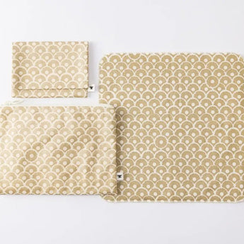 Pineapple Blue Wave 3-Point Set | Pocket Tissue Case Flat Pouch Taoru Hanch | Okinawa Shimano Shimano