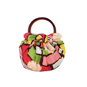 Windproof umbrella bag 70cm with ring | Sakura pattern Modan Girl | Organic cotton | Musubi Musubi