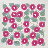 Wind Bath Mat 90cm | Take Hisayume Two Tsubaki Azuki / White Gray | 100% Cotton | Musubi Musubi