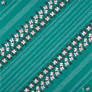 Wind Bath Mat 90cm | Take Hisayume Two Four Leaf and Poison Oak Green | 100% Cotton | Musubi Musubi