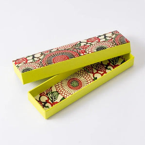 Pen case & pen set | Washi G-4 No12 | Tomoeki Japanese paper pen case | Shoutoudo Shoutoudo