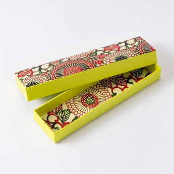 Pen case & pen set | Washi G-4 No12 | Tomoeki Japanese paper pen case | Shoutoudo Shoutoudo