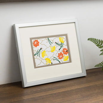 Woodblock Print | Blowing Breeze | Created by Sugako Harada | Kyoto Interior Art | Chikumin-do Chikumin-do