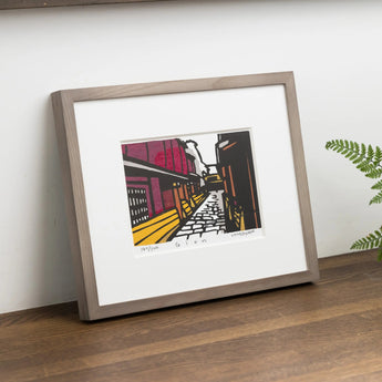 Woodblock Print | Gion (Gion) | Created by Kenji Takenaka | Kyoto Interior Art | Chikuzando Chikuzando