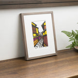 Woodblock Print | Ishizuka Koji (Ishibekoji) | Created by Kenshi Takenaka | Kyoto Interior Art | Takenakado Takenakado