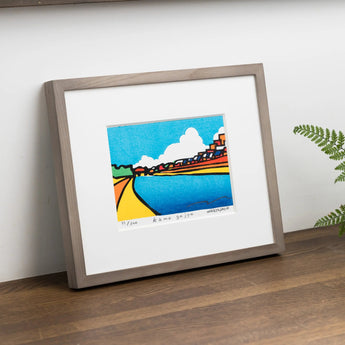 Woodblock Print | Tsurukawa | Created by Kenji Takenaka | Kyoto Intoria Art | Chikushido Chikushido