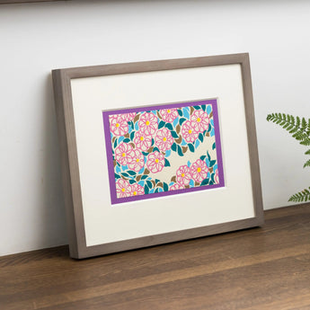 Woodblock print | Sazankamichi (Sazankamichi) | Created by Sugako Harada | Kyoto Interior Art | Chikumin-do Chikumin-do