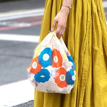 Wind Bath Mat 70cm | Kohare Flawless Type | Gray / Beige 100% Cotton | Musubi Musubi