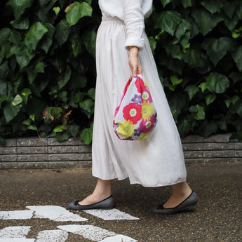 Wind Bath Mat 70cm | Kohare Flawless Type | Gray / Beige 100% Cotton | Musubi Musubi