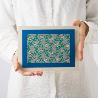 Woodblock Print | Waiting Grass (Matsuyo Igusa) | Created by Takako Harada | Kyoto Intelier Art | Chikumin-do Chikumin-do