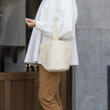 One Hand Tool Bag | Pineapple Blue Ocean Wave Pattern Cotton Fabric | Okinawa Shimanone Shimanone