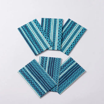 KASURI SHIMA 4-piece set | Pochibukuro Hagaki Small Box Mini Teapot | Okinawa Shimano Ne Shimano Ne