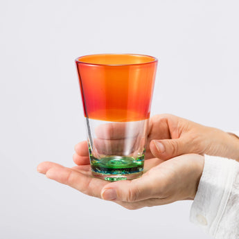 Biagurasu - Sunset of the Ripples | Ryukyu Glass Tumbler | Okinawa RYUKYU GLASS WORKS Sea Breeze RYUKYU GLASS WORKS Sea Breeze