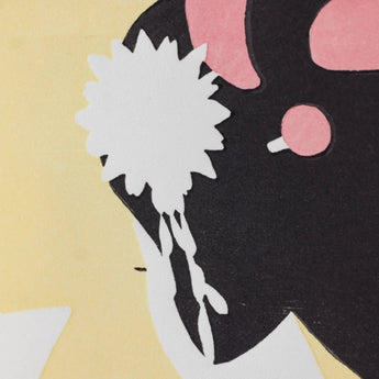 Woodblock Print | Kyoto Time Dancer | Created by Mitsuru Kato | Kyoto Interior Art | Takenado Takenado