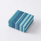 KASURI SHIMA 4-piece set | Pochibukuro Hagaki Small Box Mini Teapot | Okinawa Shimano Ne Shimano Ne