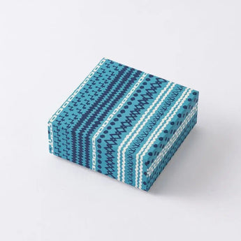 KASURI SHIMA 4-piece set | Pochibukuro Hagaki Small Box Mini Teapot | Okinawa Shimano Ne Shimano Ne