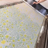 Mini gauze hankachi | Mini mouchoir | Couleur fleur de légumes / rouge vif / jaune doux / couleur tsutsujii | Double gaze 100% soie | Kyoto Tomodan Tomodan