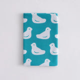 Hand towel | 100% cotton | Cotton | Dyeing | Fish scale pattern Light blue Kamafune Kamafune