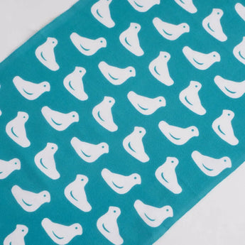 Hand towel | 100% cotton | Cotton | Dyeing | Fish scale pattern Light blue Kamafune Kamafune