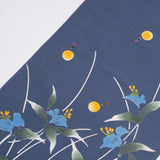 Hand-dyed | 100% silk | Cotton | Dyeing | Frontal hairpiece blue Kamafune Kamafune