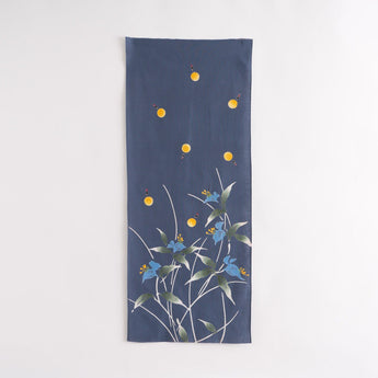 Hand-dyed | 100% silk | Cotton | Dyeing | Frontal hairpiece blue Kamafune Kamafune