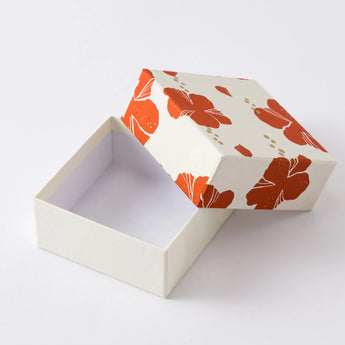 Hibiscus Case 4-Point Set | Pochibukuro Hagaki Small Box Mini Teapot | Okinawa Shimanone Shimanone