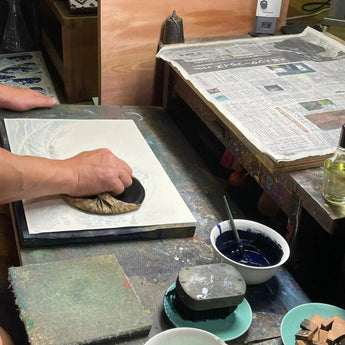 Woodblock Print | Kyoto Time Maiko | Created by Mitsuru Kato | Kyoto Interior Art | Chikuzando Chikuzando