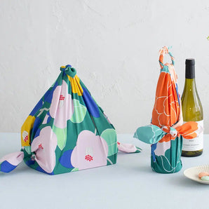 Wind Bath Towel 70cm | Bamboo Cotton / Green | Aqua Drop (Water Repellent) - Adeline Klam | Poliestel | Musubi Musubi