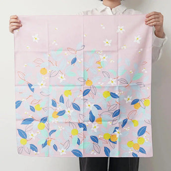 Wind Bath Towel 70cm | Striped Pattern / Rose Pink | Himemusu Series - Adeline Klam | Organic Cotton | Musubi Musubi