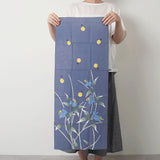 Hand-dyed | 100% silk | Cotton | Dyeing | Frontal hairpiece blue Kamafune Kamafune