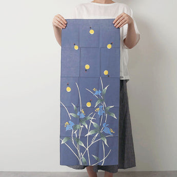 Hand-dyed | 100% silk | Cotton | Dyeing | Frontal hairpiece blue Kamafune Kamafune