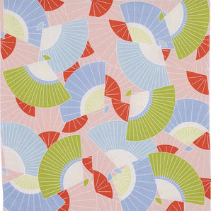 Wind Bath Curtain 70cm | Window Frame / Pink | Himemusu Series - Adeline Klam | Organic Cotton | Musubi Musubi