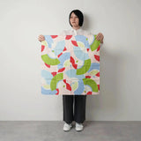 Faltbarer Windschutz 70cm | Fensterjalousie / Pink | Hiemusu-Spi-Größe - Adeline Klam | Organischer Koton | Musubi Musubi