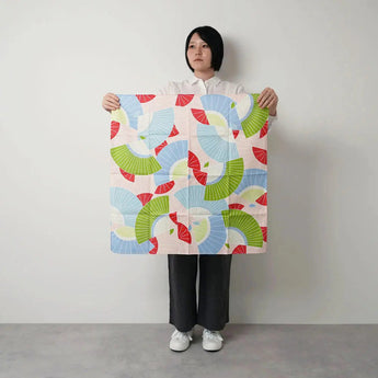 Faltbarer Windschutz 70cm | Fensterjalousie / Pink | Hiemusu-Spi-Größe - Adeline Klam | Organischer Koton | Musubi Musubi