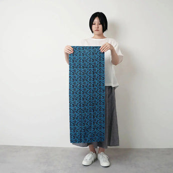 Handkerchief | 100% cotton | Cotton | Dyed | Koto Tang herb Blue | Botanical stick | Kamanu Kamanu