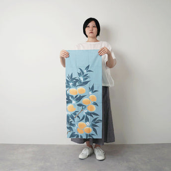 Hand-dyed | 100% silk | Cotton | Dyeing | Frontal decoration Honey cherry wood Kamafune Kamafune