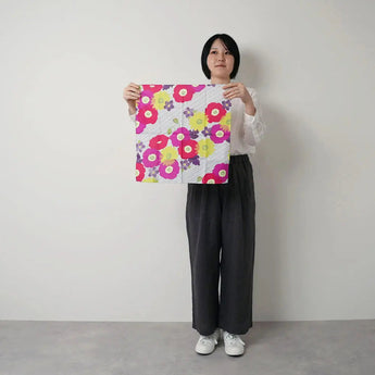 Ventilator 45cm | Kohaku Flachbildschirm grau | 100% Polyester | Musubi Musubi