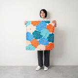 Wind Bath Towel 70cm | Kitami Cedar / Blue Green | Aqua Drop (Water Repellent) - Adeline Klam | Poliestel | Musubi Musubi