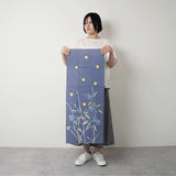 Hand-dyed | 100% silk | Cotton | Dyeing | Frontal hairpiece blue Kamafune Kamafune