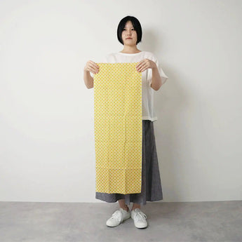 Hand towel | 100% cotton | Cotton | Dyeing | Nanahoshi Komon Yellow | Kamane Kamane