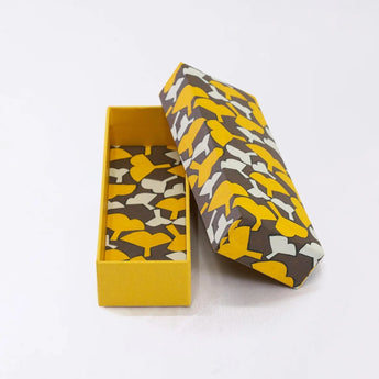 Pen case | Silver cherry blossom | Hand-dyed Japanese paper pen box made in Japan | Happy pattern series small item holder 【 Fuwa Market Original 】 Fuwa Market