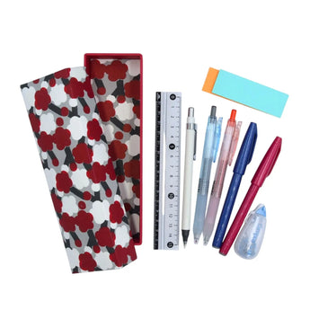 Pens | Plum Blossom | Hand-dyed Japanese paper Fountain pen Made in Japan | Happy pattern series Small item holder 【 Fuwa Market Original 】 Fuwa Market