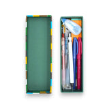 Pencils | Ichimatsu pattern | Hand-dyed Japanese paper pencil case made in Japan | Happiness letter series small item holder 【 Fuwa Market Original 】 Fuwa Market