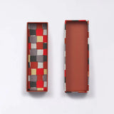 Pencils | Ichimatsu pattern | Hand-dyed Japanese paper pencil case made in Japan | Happiness letter series small item holder 【 Fuwa Market Original 】 Fuwa Market